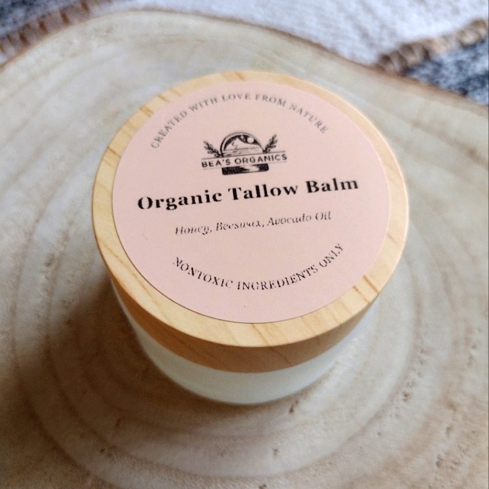 Organic Healing Tallow Balm with Raw Honey and Electrolytes 2oz